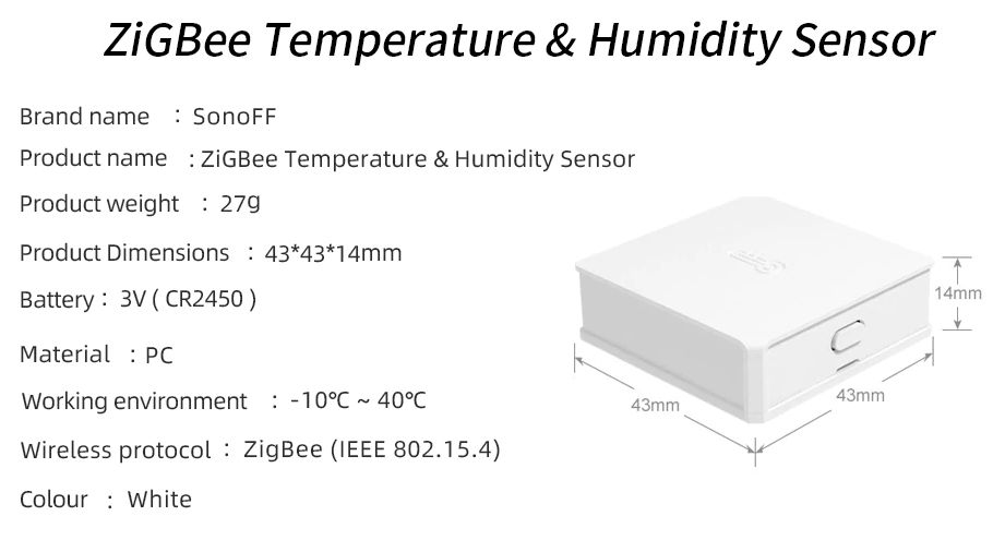SONOFF Temperature Humidity sensor 2